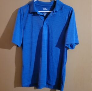 Croft & Barrow Blue Polo Shirt Classic Design M